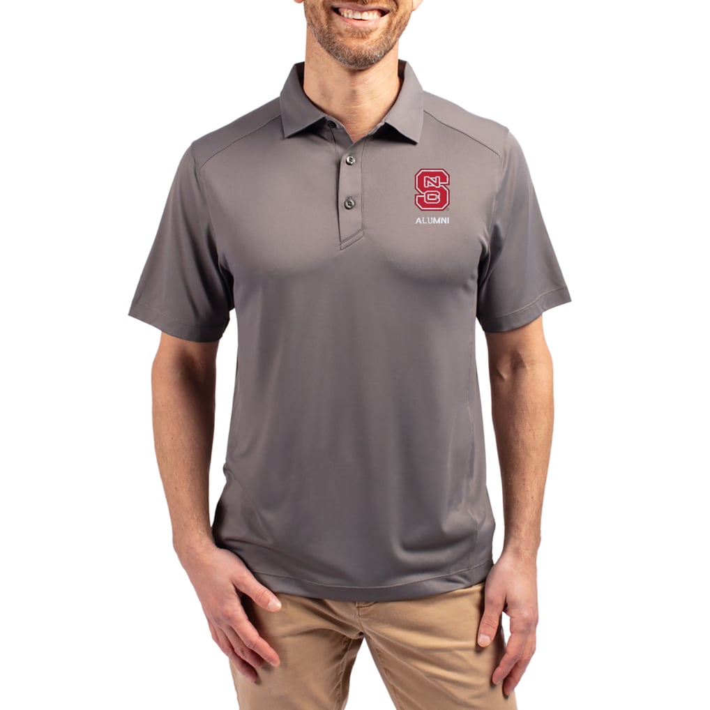 NC State Wolfpack Cutter & Buck Forge Alumni Eco Stretch Recycled Polo - Gray
